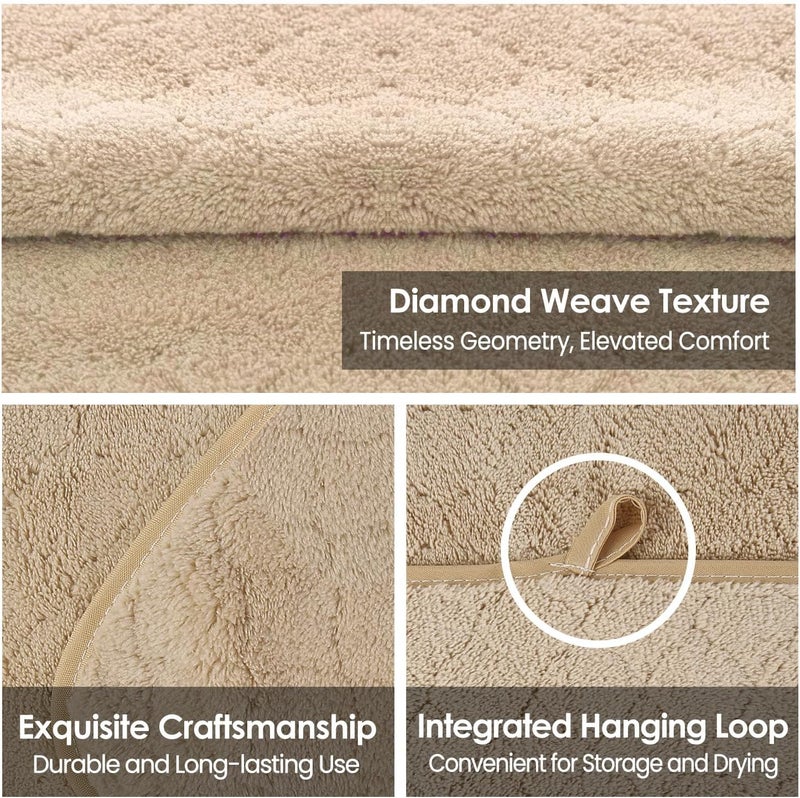 JML Bath Towels, Pack of 4, 30"x60", Large Microfiber Towel Set, Ultra Soft, Super Absorbent, Fast Drying, Perfect for Sauna, Shower, Pool, Sport, Travel, Fitness, SPA,Yoga, Coral Fleece - Camel - Image 3