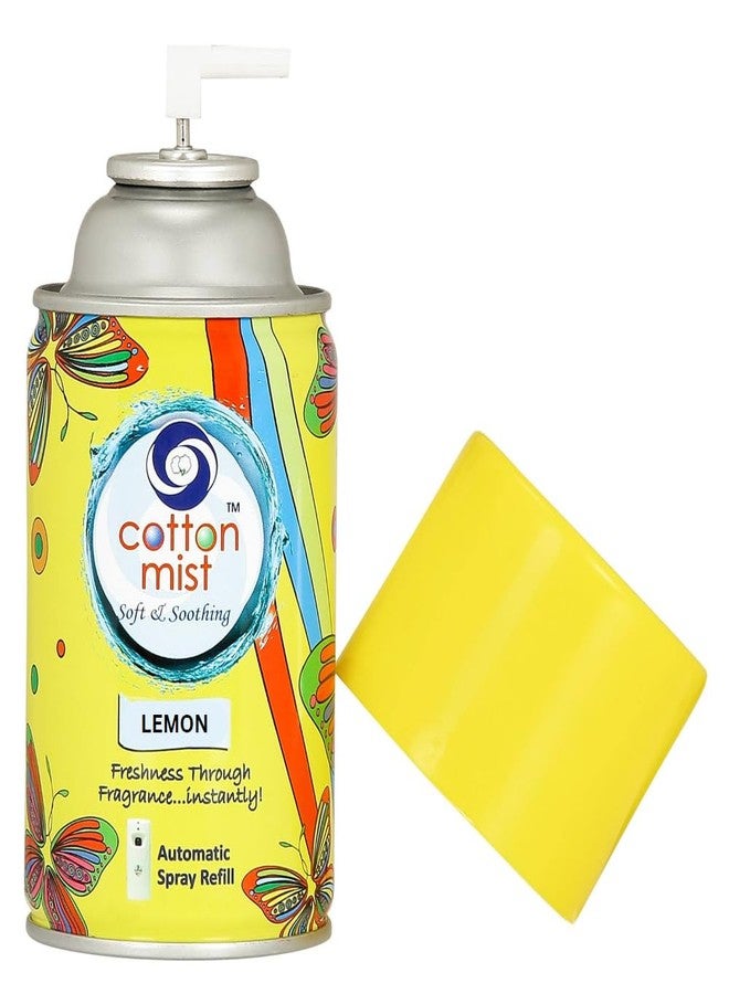 Cotton Mist Air Freshener Refill | Lemon Fragrance | 250ML | 3000 Sprays | Ideal For Homes, Offices, Restaurant, Hotel, Mall, Saloon etc | Fits All Standard Dispensers | Does NOT fit 225ML Dispenser - Image 1