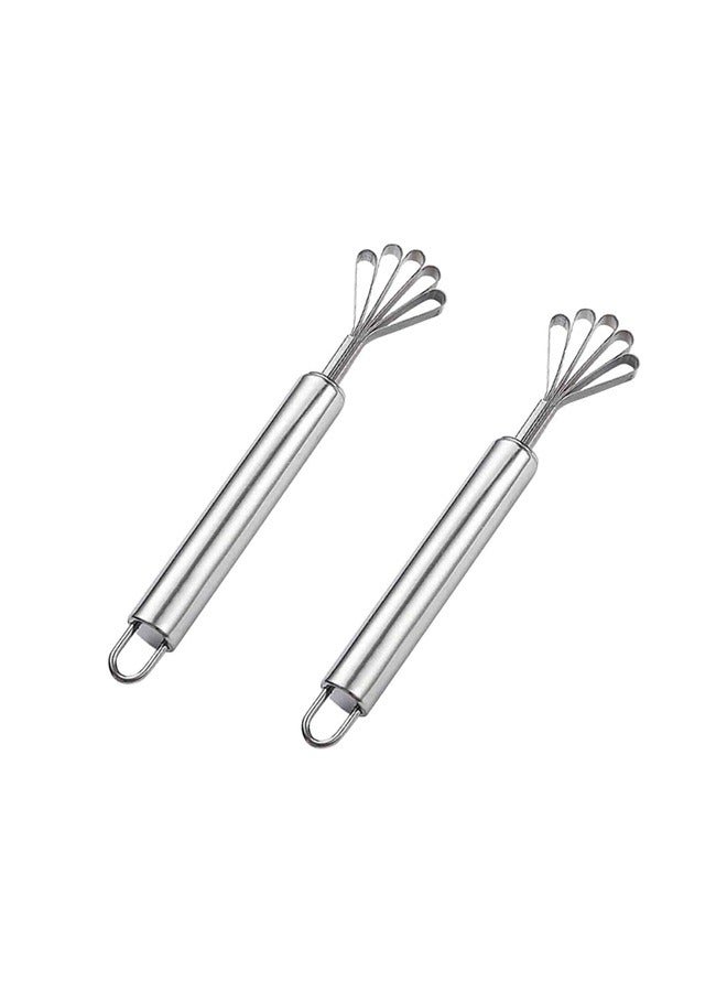 2 PCS Melon Craper Filipino Coconut Meat Scraper Stainless Steel Coconut Meat Scraper and Fish Scaler Remover  - Image 1