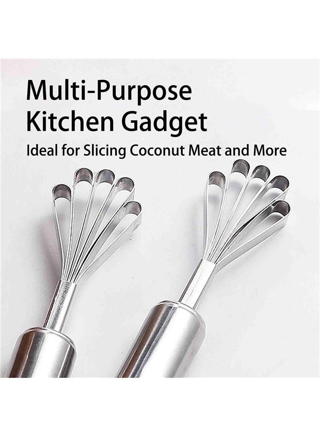 2 PCS Melon Craper Filipino Coconut Meat Scraper Stainless Steel Coconut Meat Scraper and Fish Scaler Remover  - Image 3