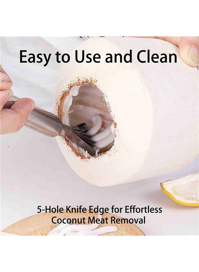2 PCS Melon Craper Filipino Coconut Meat Scraper Stainless Steel Coconut Meat Scraper and Fish Scaler Remover  - Image 4