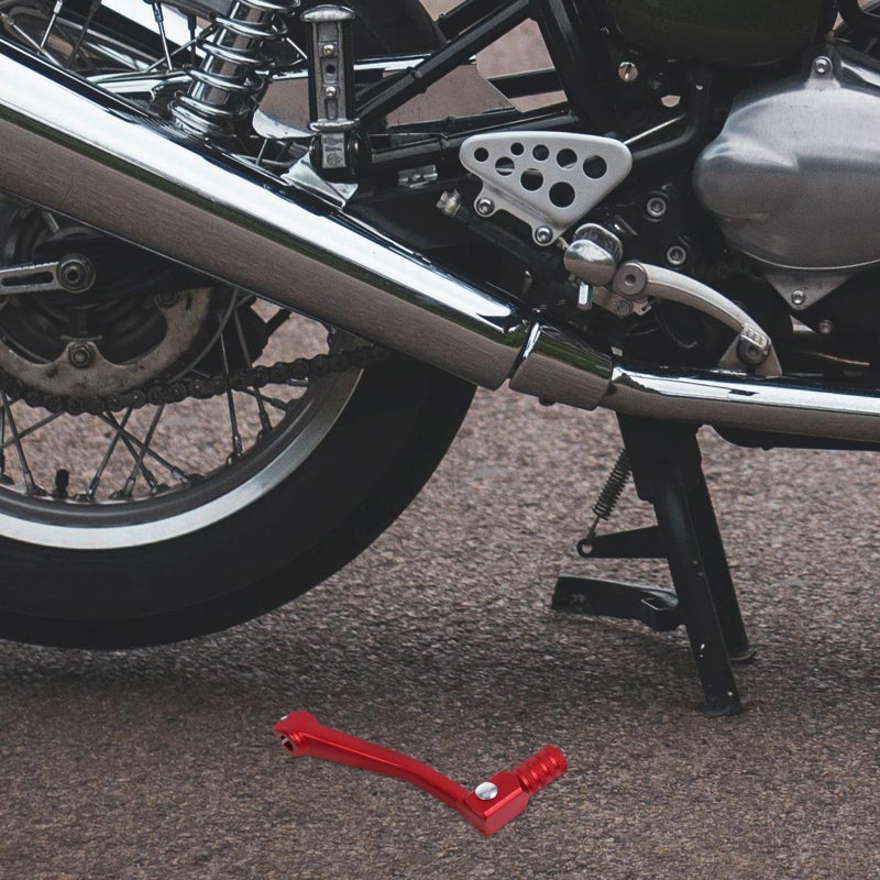 Folding Aluminum Alloy Motorcycle Gear Shifter Lever Red for Dirt Bike and ATV - Image 5