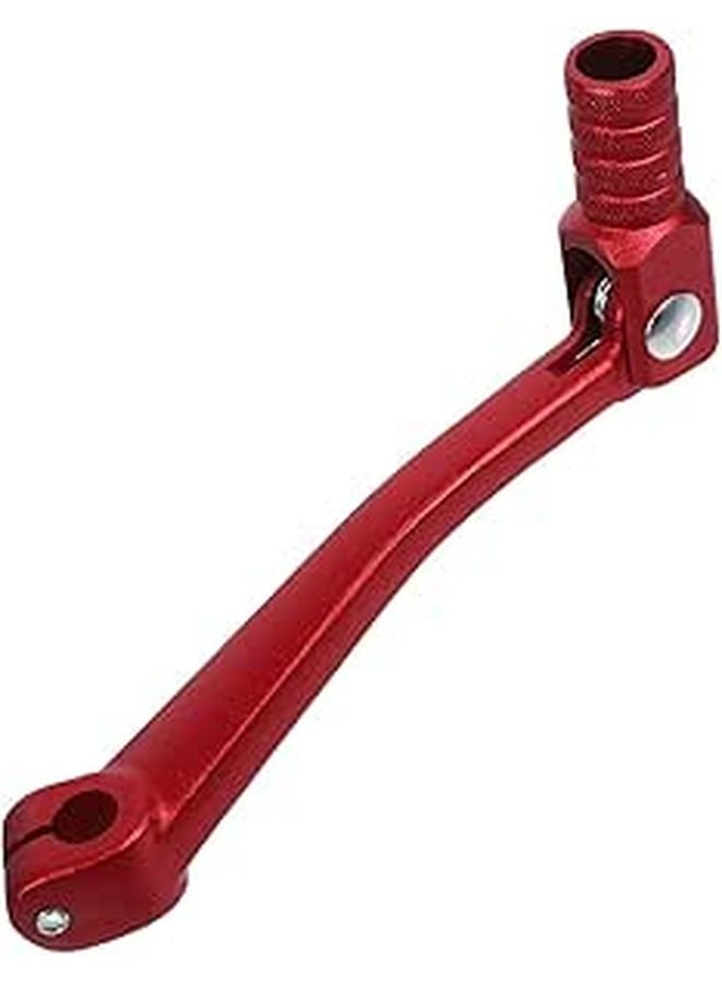 Folding Aluminum Alloy Motorcycle Gear Shifter Lever Red for Dirt Bike and ATV - Image 1