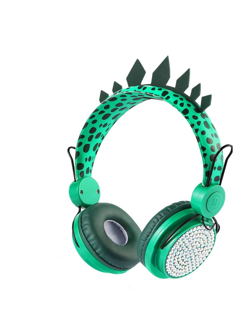 SYOSI SYOSI Kids Headphones, Dinosaur Wireless Childrens Headphones, Bluetooth Toddler Headphones Over-ear with Mic for Pc IPad Study Travel Birthday Gifts - Image 1