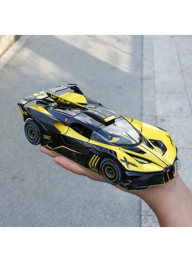 Magicwand 1:24 Scale Die-Cast Bugattti Bolide【Colors As Per Stock】【Large】 with 4 Openable Doors,Pull Back Action,Lights,Music & Working Horn & Smoke【Pack of 1】 - Image 4