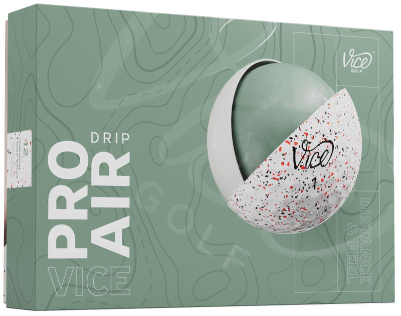 Vice Golf Vice Pro Air Golf Balls (2025 Model) (Red/Black Drip) - Image 1