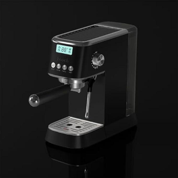 KOUCH Germany Espresso Machine  1350W 19 Bar Ulka Pump 12L Water Tank Professional Portafilter With Single  Double Shot Filters Stainless Steel Tamper  Milk Jug  Keb1983 - Image 5