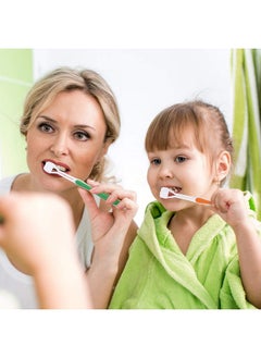 BOAO 4 Pieces Three Sided Toothbrush Autism Sensory Toothbrush Bristle Travel Toothbrush For Kids Complete Teeth Gum Care Pretty Good Angle Clean Each Tooth, Soft And Gentle (Green, Blue, Yellow, Red)  - Image 4
