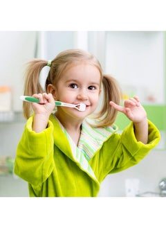 BOAO 4 Pieces Three Sided Toothbrush Autism Sensory Toothbrush Bristle Travel Toothbrush For Kids Complete Teeth Gum Care Pretty Good Angle Clean Each Tooth, Soft And Gentle (Green, Blue, Yellow, Red)  - Image 3