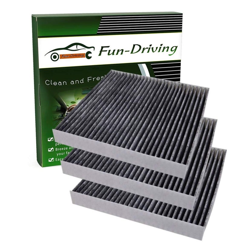 FUN-DRIVING FUNDRIVING 3 Pack FD157 Cabin Air Filter for AVALONCAMRYCOROLLAPRIUSPRIUS PRIMERAV4ES350RX350RX350LRX450HRX450HLCX9Replace 871390E040TK4861J6X - Image 3