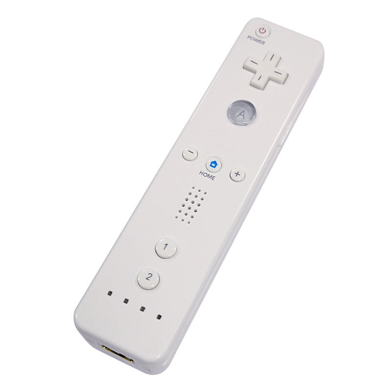 WII game left and right handle Wii straight handle left hand chicken leg handle curved handle with silicone sleeve and hand rope ordinary Hy-6203 white 