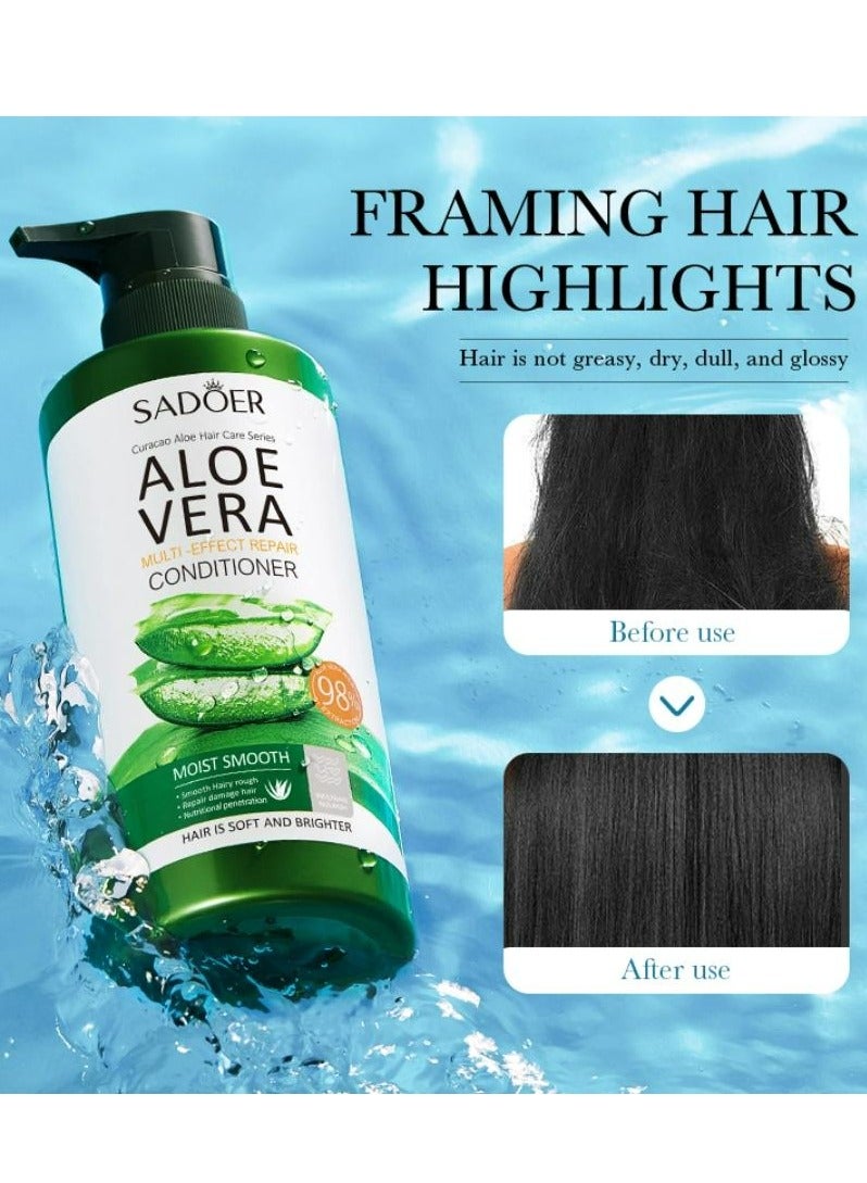 SADOER Aloe Vera Multi-Effect Anti Dandruff Repair Conditioner Anti-Itch Oil Control Conditioner 500 ML - Image 3