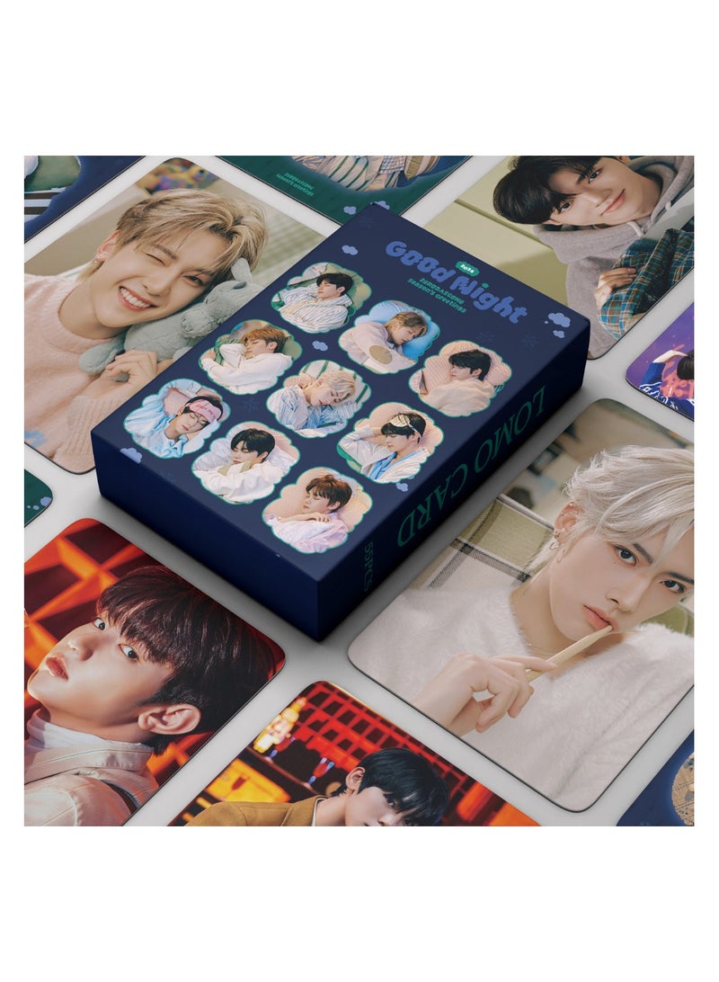NIBEMINENT 55 Pcs Kpop ZB1 ZEROBASEONE GOOD NIGHT Lomo Cards Card For Fans Collection Gifts - Image 1