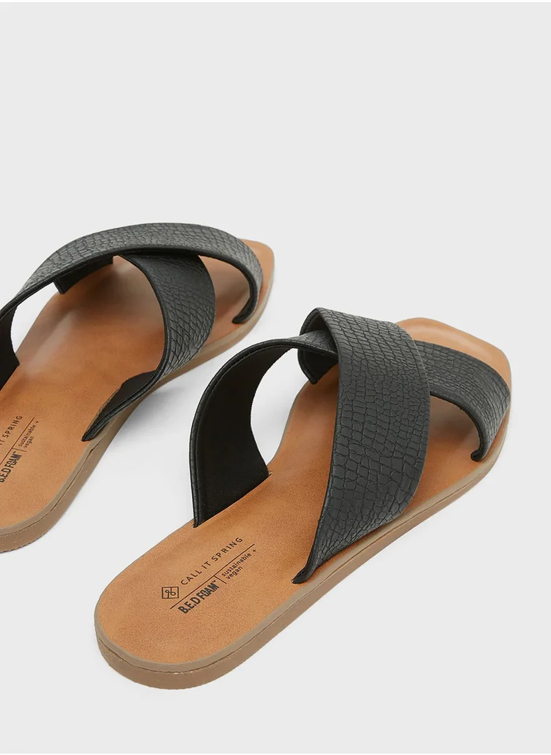 CALL IT SPRING Crossover Straps Sandals