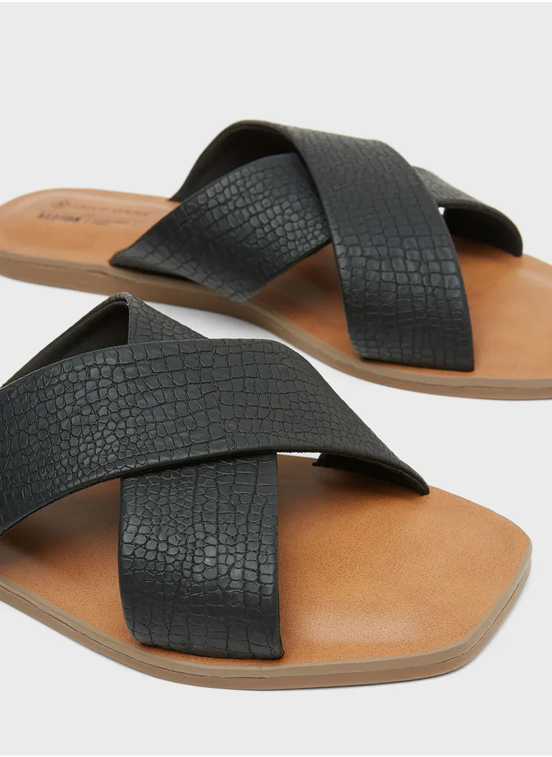 CALL IT SPRING Crossover Straps Sandals