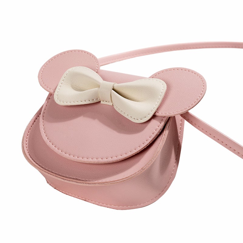 Kids Cartoon Bow Crossbody Bag - PU Mini Princess Purse for Girls - Image 5