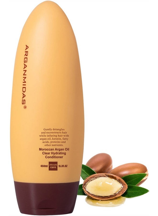 Arganmidas - Hair Conditioner, 15.3 Fl Oz Sulfate-Free Conditioner Intensely Smooth And Clear Hydrating Hair Conditioner, Argan Oil Daily Moisture Deep Conditioner For Color Treated Hair, Effectively Repair Dry Damaged And Frizzy Hair - Image 1