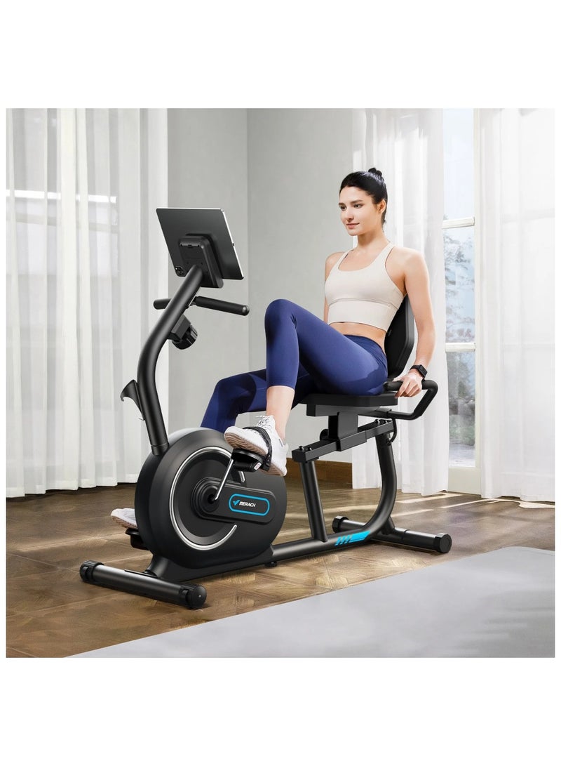 Merach MERACH S08 Recumbent Exercise Bike – Comfort & Stability for Effective Home Workouts - Image 3