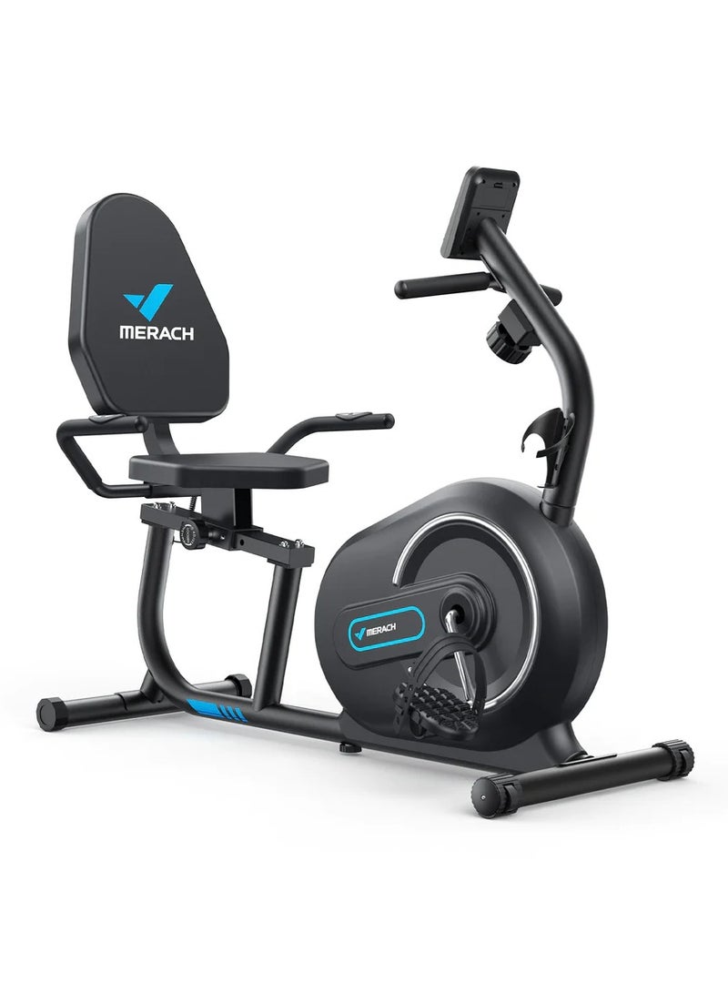 Merach MERACH S08 Recumbent Exercise Bike – Comfort & Stability for Effective Home Workouts - Image 1
