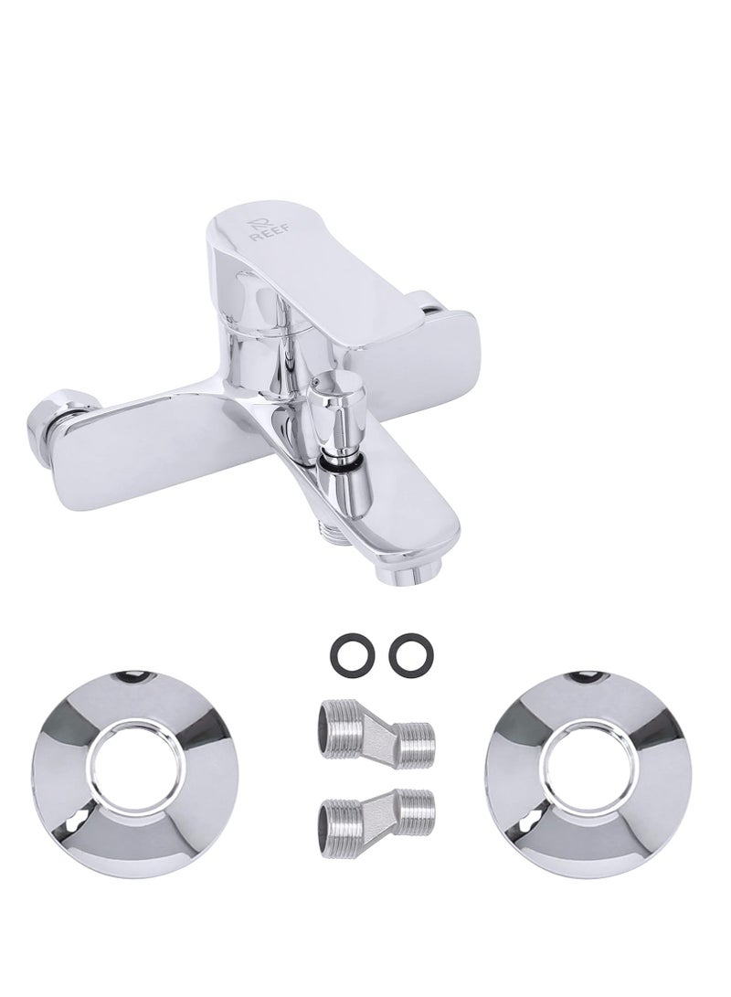 REEF Poppy Fiona Shower Mixer – Polished Chrome Finish | Single-Lever Bathtub Faucet | Water-Saving Soft Flow - Image 3