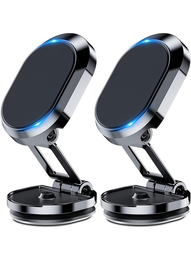 Green Tiger 2-in-1 Alloy Folding Magnetic Car Phone Mount, Super Strong Magnet, 360° Rotation, Universal for All Phones - Image 1