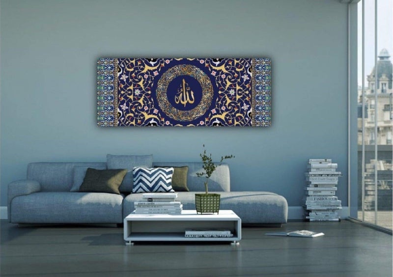 Al Raied ARS® لوحة فنية إسلامية كبيرة - آية الكرسي - 80x32 سم - Image 5