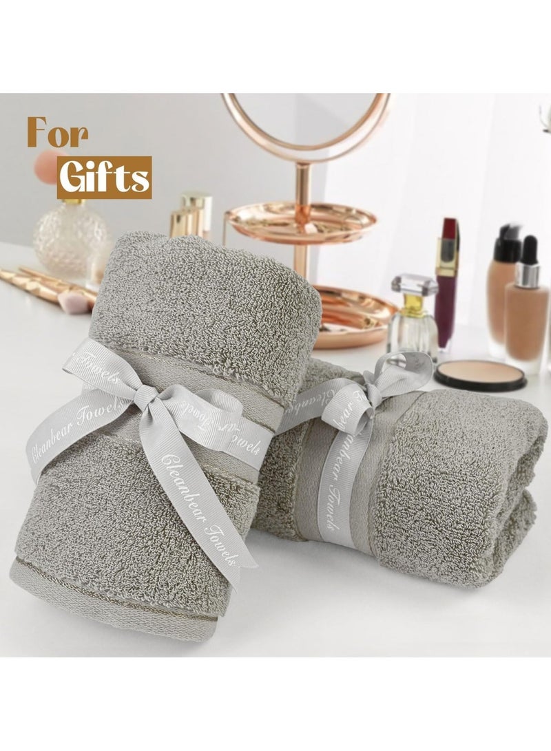 Huitich 8-Piece Cotton Towel Set Khaki  - Image 2