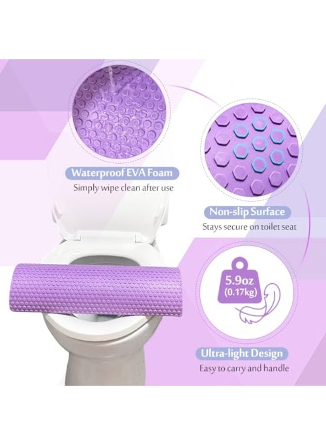 وسادة بيلو للنهوض بالمرحاض، وسادة مقعد المرحاض للتعافي من رفع المؤخرة البرازيلية، وسائد للتخفيف أثناء الجلوس، وسادة دعم المقعد من الرغوة لما بعد الجراحة (بنفسجي) - Image 4