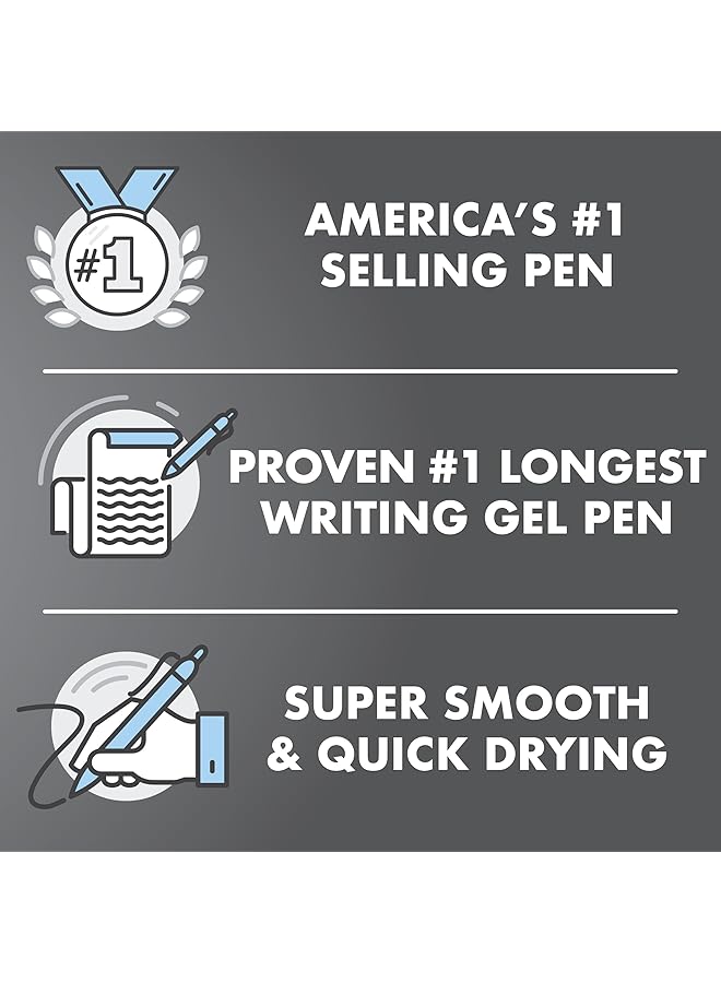 بايلوت أقلام جل رولر بريميوم G2 ذات رأس رفيع 0.7 مم باللون الأسود، عبوة من 12 دزينة - Image 4