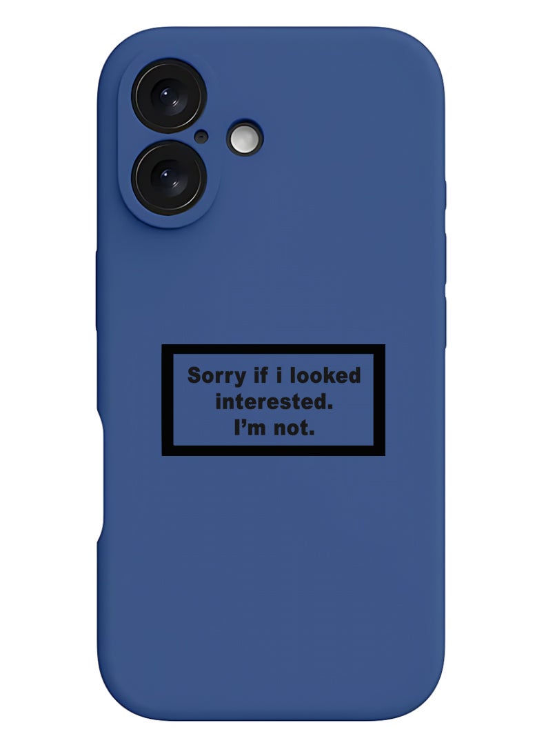 Theodor Protective Slim Fit Case Liquid Silicone Cover with Full Body Protection Anti-Scratch Shockproof Case For Apple iPhone 17 (Blue) Sorry if i looked - Image 1