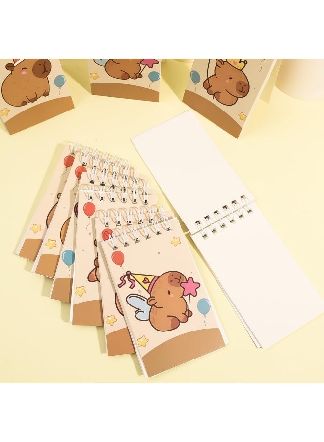 10 PCS Mini Cartoon Capibara Notebooks Portable Pocket Notebook for Gifts and Office Rewards College Ruled 24 Pages/Pcck (Random Style, 10x6cm) - Image 5
