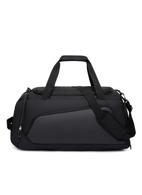 Large Gym Bag with Wet-Dry Compartment Black