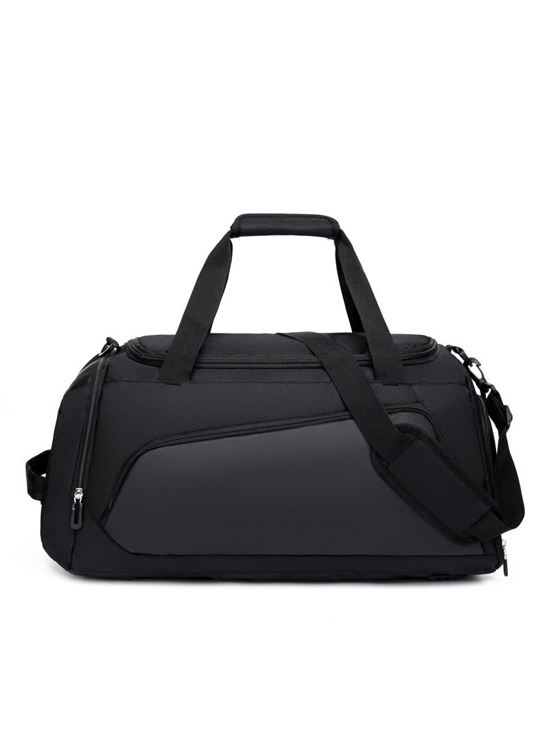 Generic - Large Gym Bag with Wet-Dry Compartment Black - Image 1