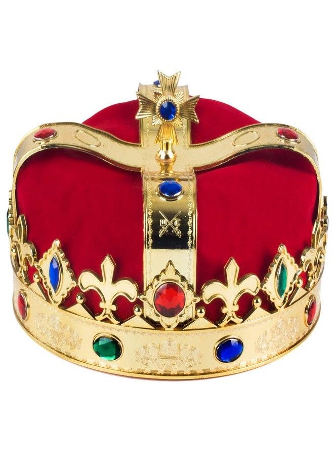 Funny Party Hats - Royal Jeweled King Crown Costume Accessory (3 Pack) - Image 1