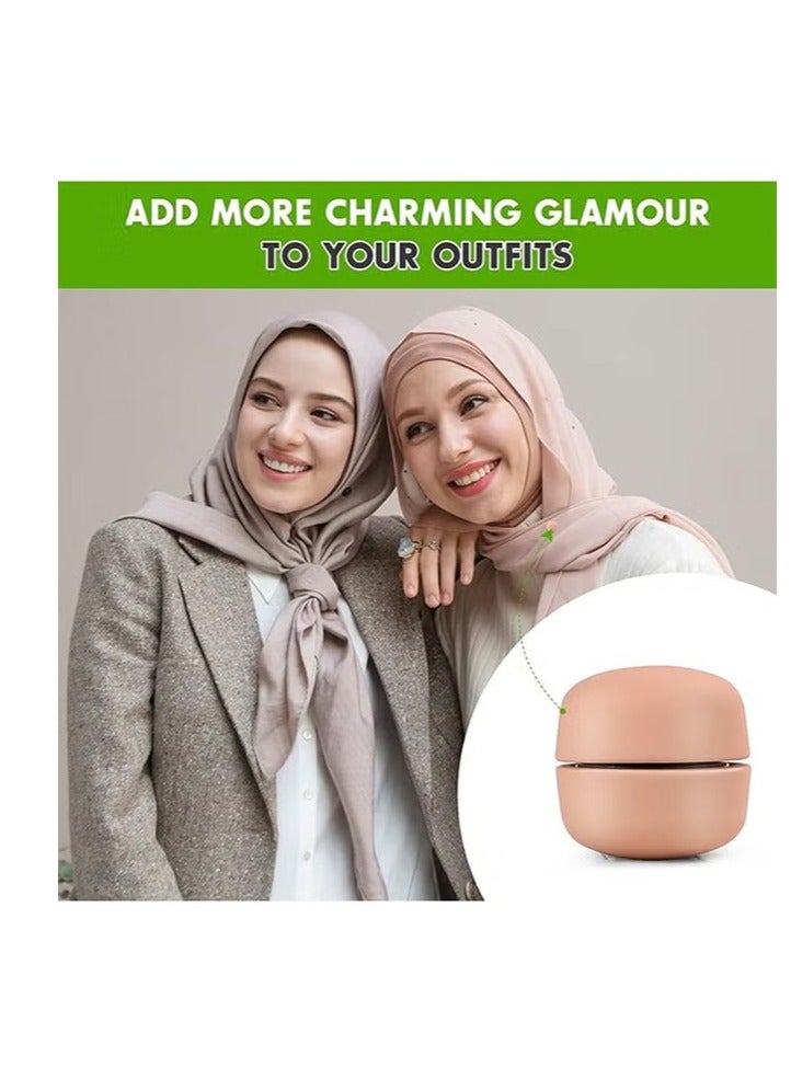 Strong Magnetic Hijab Pins, 4 Pack Powerful Hijab Magnets Multi-Use Pinless Hijab Magnetic Pins, Colorful Magnet Pins Scarf Magnetic Pin No-Snag Brooch Clasp for Clothes Dress Scarves (Matte) - Image 4