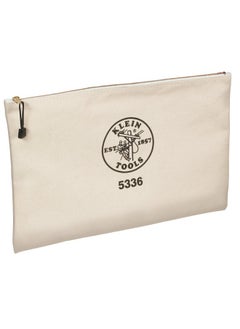 Klein Tools 5336 Zipper Bag Canvas Contractor'S Portfolio Is Tough No. 10 Canvas To Resist Tears Great For Carrying Contracts And More 