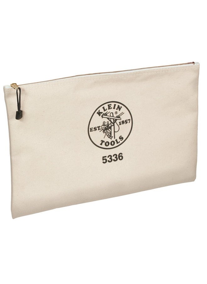 Klein Tools - 5336 Zipper Bag Canvas Contractor'S Portfolio Is Tough No. 10 Canvas To Resist Tears Great For Carrying Contracts And More - Image 1