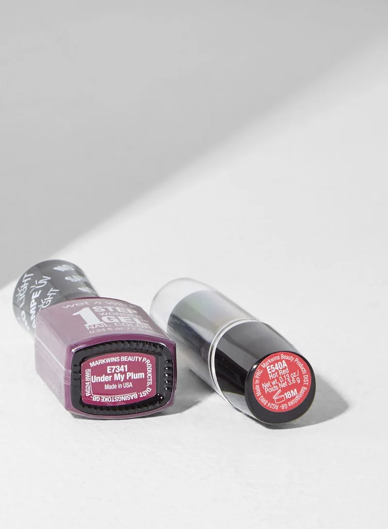Wet N Wild 1 Step Under My Plum Wonder Gel + Silk Finish Lips