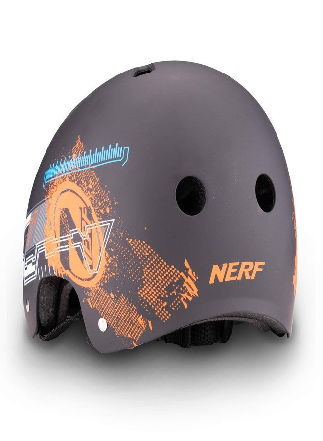 فلاي بار خوذة التزلج Flybar NERF - حماية متعددة الاستخدامات من الصدمات للشباب والأطفال والبالغين - ركوب الدراجات والتزلج على العجلات والتزلج على الألواح و BMX والسكوتر - معدات حماية للأطفال والمراهقين والرجال والنساء (مقاس كبير، أسود) - Image 1
