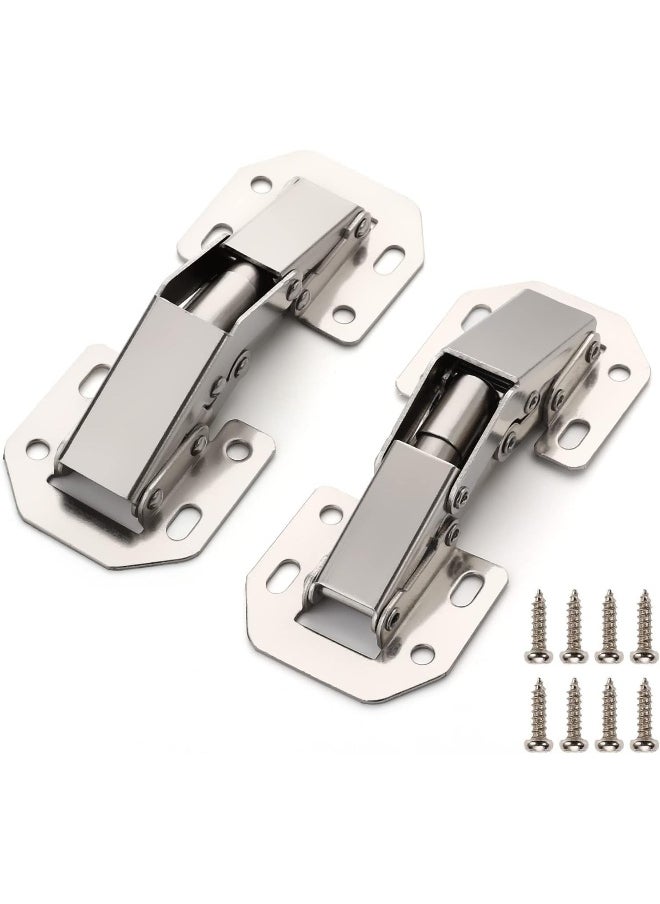 Biella Biella 4 Inch 90Â° Cabinet Hinges â€“ Bridge Shaped Spring Frog Design for Full Overlay Kitchen Cupboard Doors (2 PCS)  - Image 1