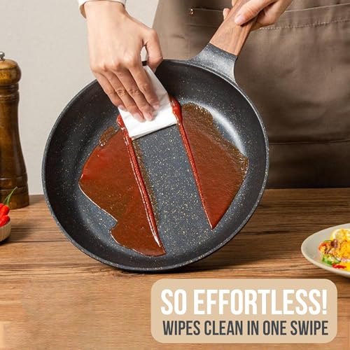 CPENSUS Non Stick pan for Cooking Granite Finish Frying pan tawa for Kitchen 26 cm 2.5 mm Induction Base Omlette Egg Fish Gas & Induction Compatible - Image 4
