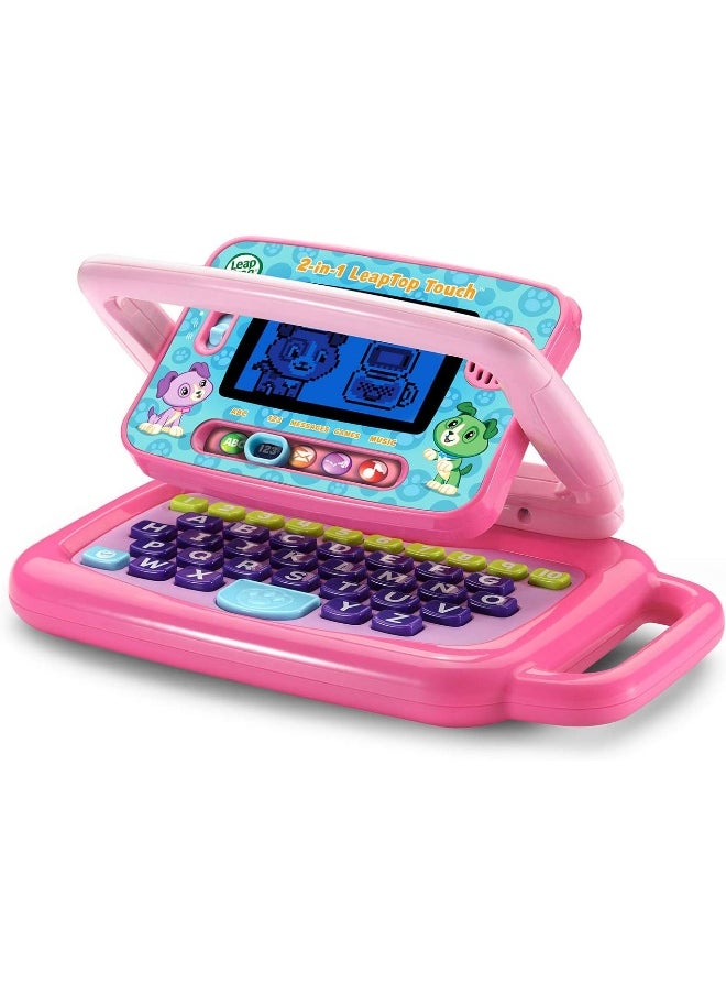 LeapFrog 2-In-1 Leaptop Touch Laptop For Kids, Educational Bilingual Toy That Converts From Laptop To Tablet, Learning Letters, Numbers, And Messages, Pink  - Image 3