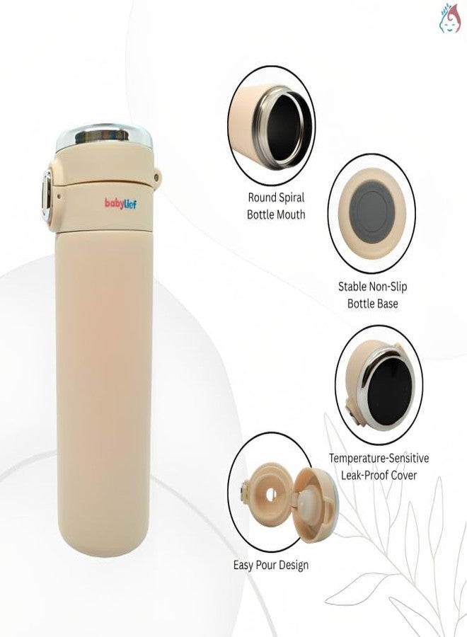 Babylief™ Thermal Bottle with Temperature Display (Elegant Beige) - Image 4