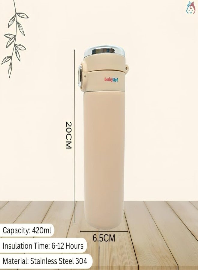 Babylief™ Thermal Bottle with Temperature Display (Elegant Beige) - Image 5