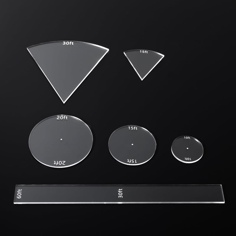 Kalami 6 Pcs Spell AOE Damage Template for DND Clear Acrylic Area of Effect Spell Templates for DND 5e Perfect Game Accessories for DM - Image 3