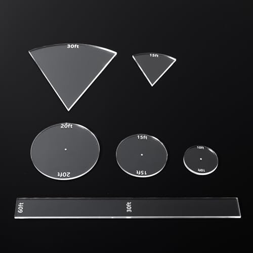 Kalami 6 Pcs Spell AOE Damage Template for DND Clear Acrylic Area of Effect Spell Templates for DND 5e Perfect Game Accessories for DM - Image 1