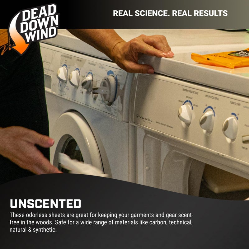 dead down wind أوراق تجفيف قاتلة للرائحة من DEAD DOWN WIND (30 قطعة) - ورقة إزالة الروائح - مزيلات رائحة الصيد المتينة - معدات غسيل الصيد المتقدمة - Image 3