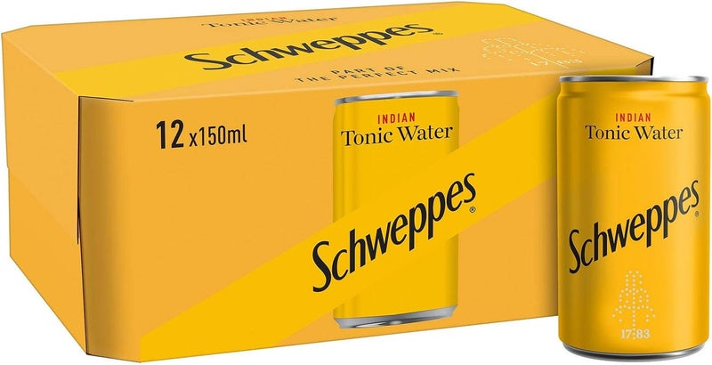 Schweppes مياه تونك هندية من شفيبس 150 مل (عبوة من 12) - Image 3
