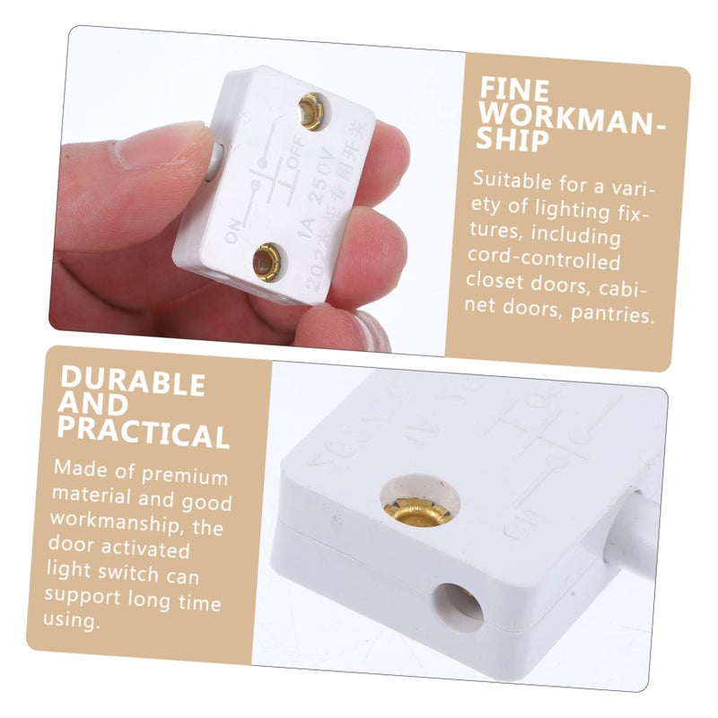 2 Pcs Automatic Touch Activated Cabinet Lamp For Closets Wardrobes Pantries Easy Install White - Image 3