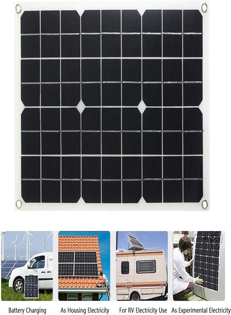 GGOOT Portable Power Station,Power Station With 18W Solar Panel - Portable Power Station With Solar Panel Included Solar Generator Kit With 18W Foldable Solar Panel, 220V AC Outlet - Image 5